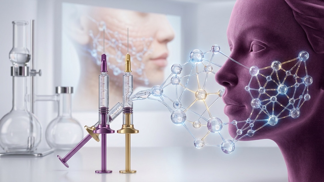 Visualization of cross-linked hyaluronic acid gel structure