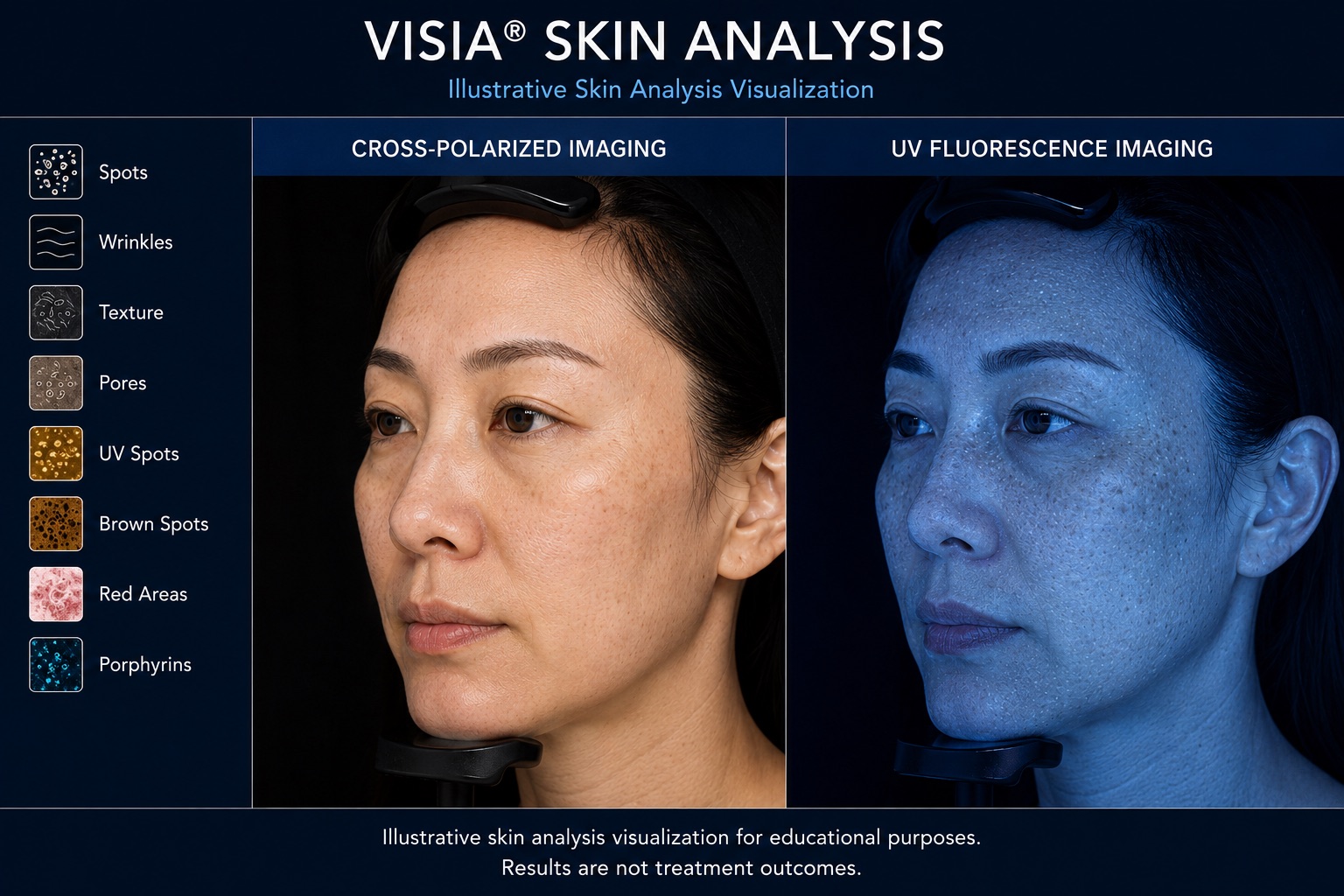 Before and After VISIA Skin Analysis